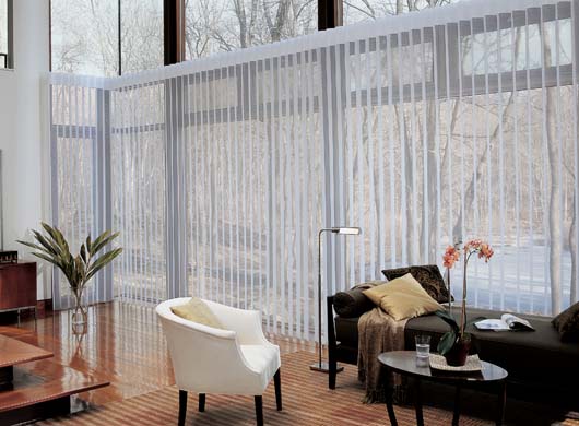 Luminette® Sheer Panels in Living Room