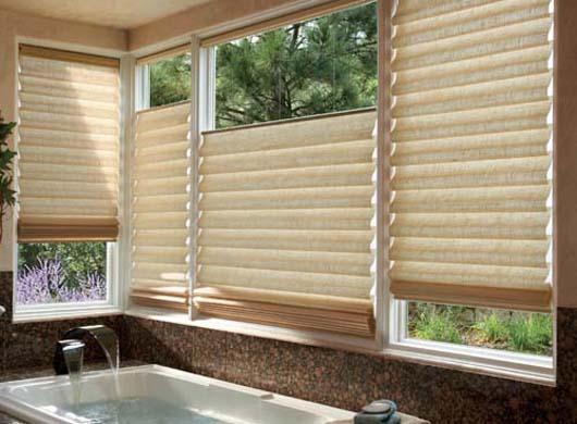 Vignette® Roman Shades in Bathroom